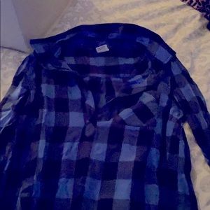 Woman’s plaid shirt